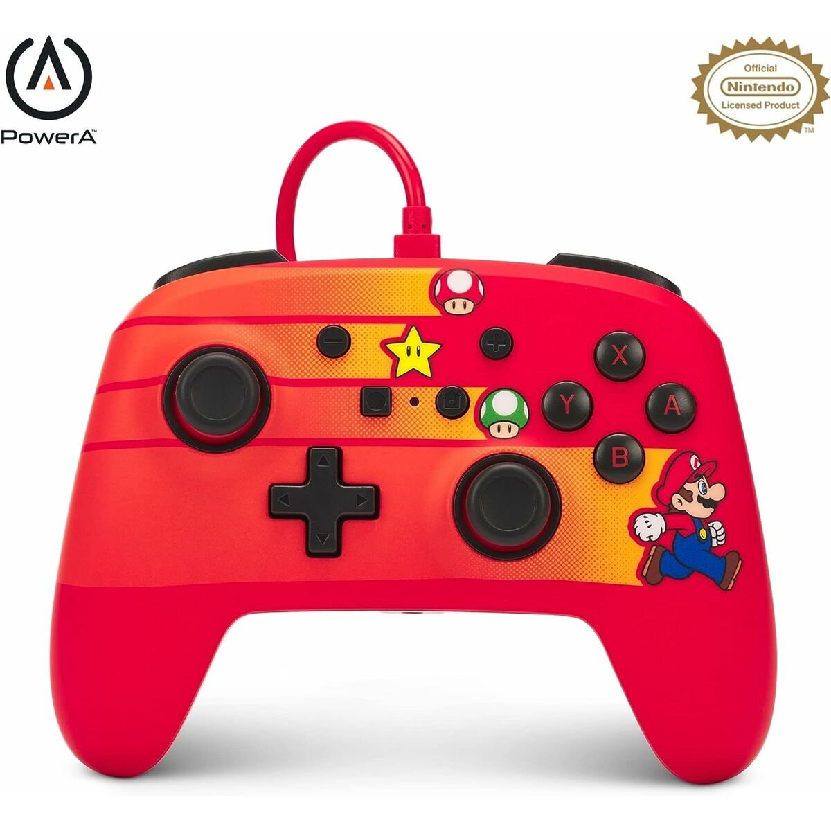 Manette PowerA Speed Series Mario Rouge Nintendo Switch cadeau gaming