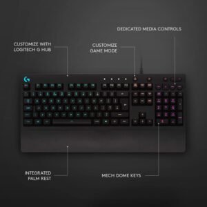 Clavier Gaming Logitech G213 Prodigy RGB - AZERTY Français - Résistant Éclaboussures - Noir