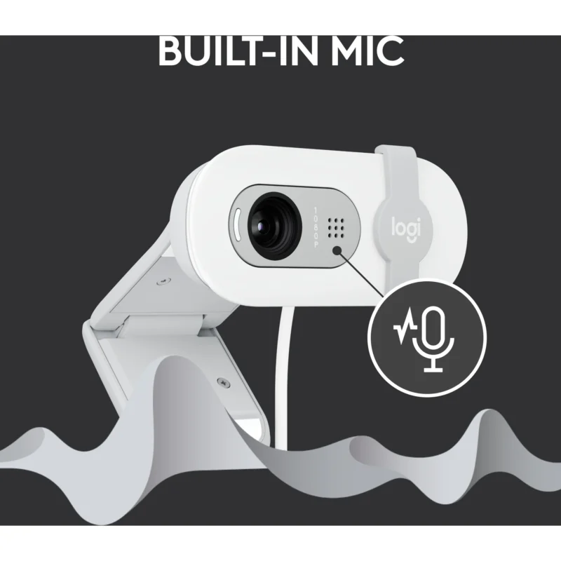 Webcam Logitech Brio 100 - Blanc