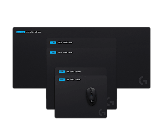 Logitech G440 Rigid Gaming Mouse Pad - 34x28cm - Rubber Surface - Black