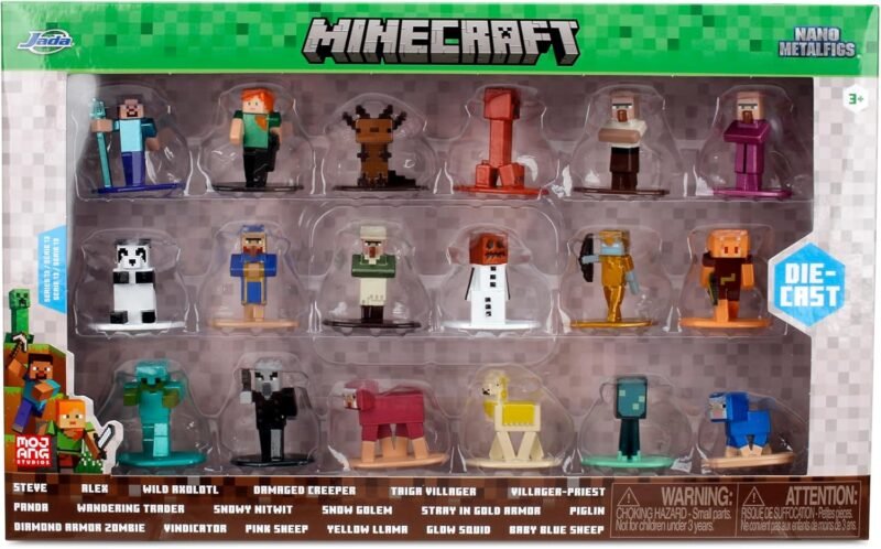 Pack 18 Figurines Minecraft Nano Metalfigs – Jada Toys