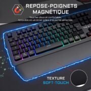 The G-Lab Keyz Palladium Gamer Keyboard with Wrist Rest - Wired QWERTY