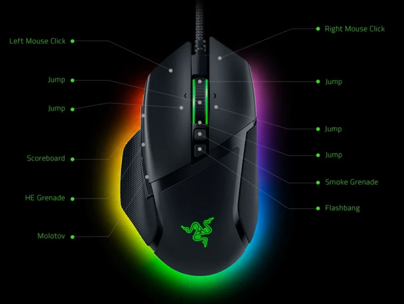 Razer Basilisk V3 - Souris Gaming 26K DPI RGB Chroma